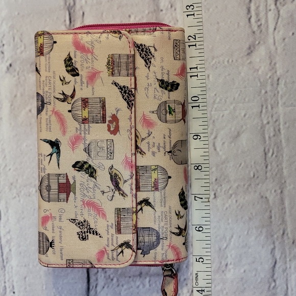 George Bird Cage Wallet in Pink